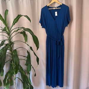 NWT Gap wide leg cross top jumpsuit